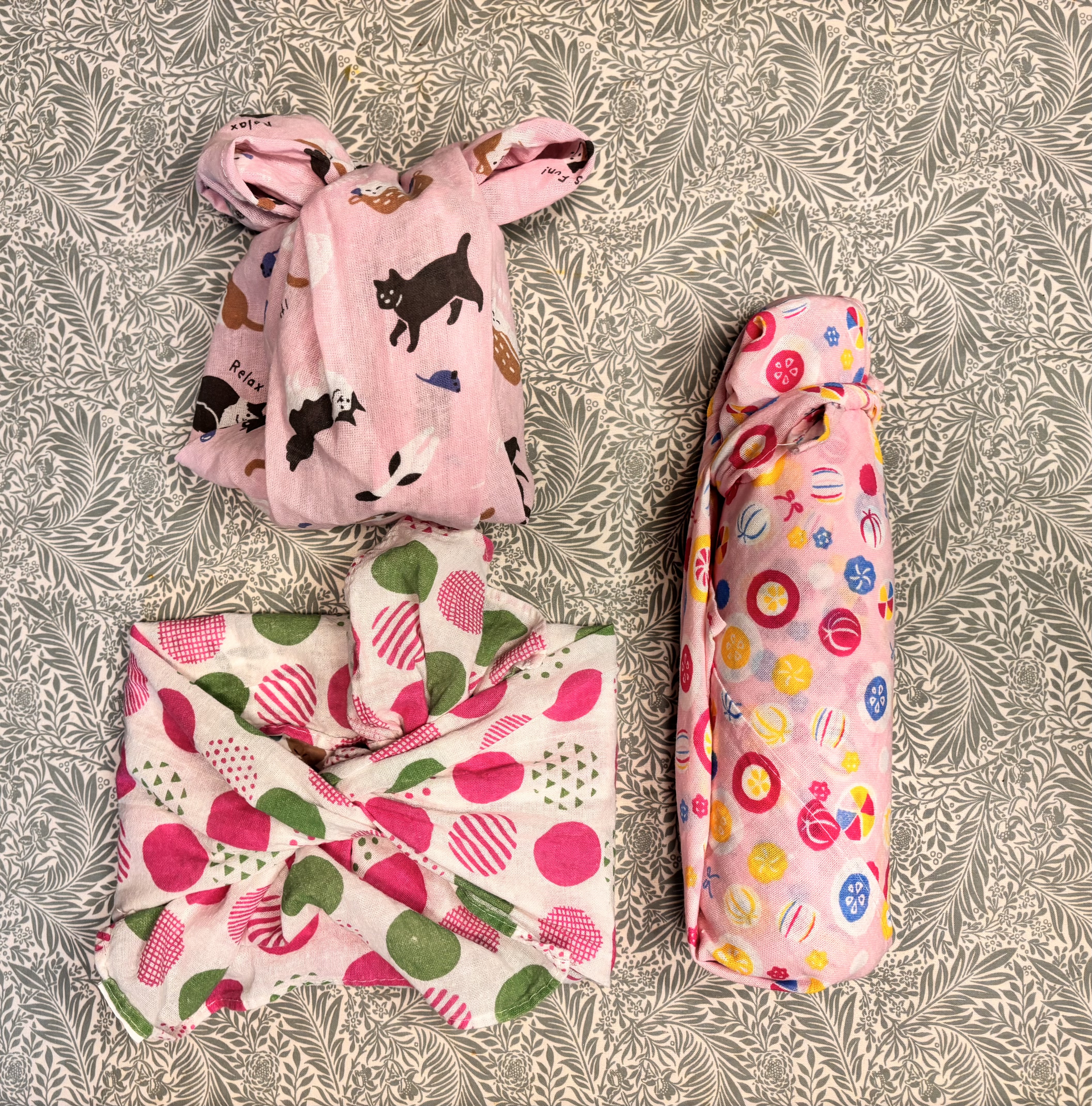 THREE FABRIC GIFT WRAP IDEAS
